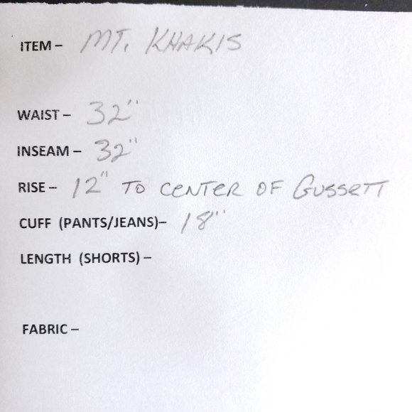 Mountain Khakis Casual Pants Size 33/34 High Rise - Picture 6 of 7